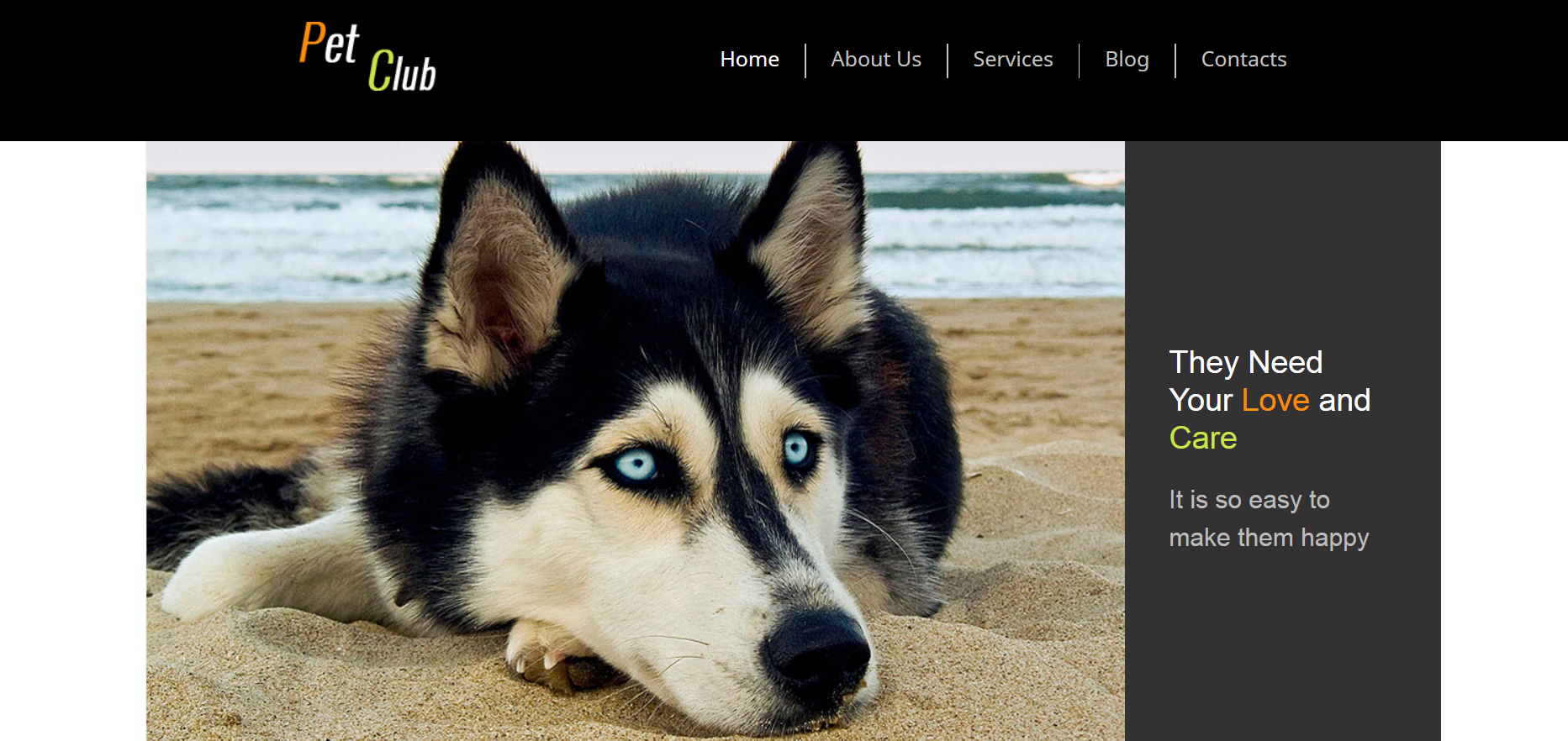 Шаблон сайта Животные №35