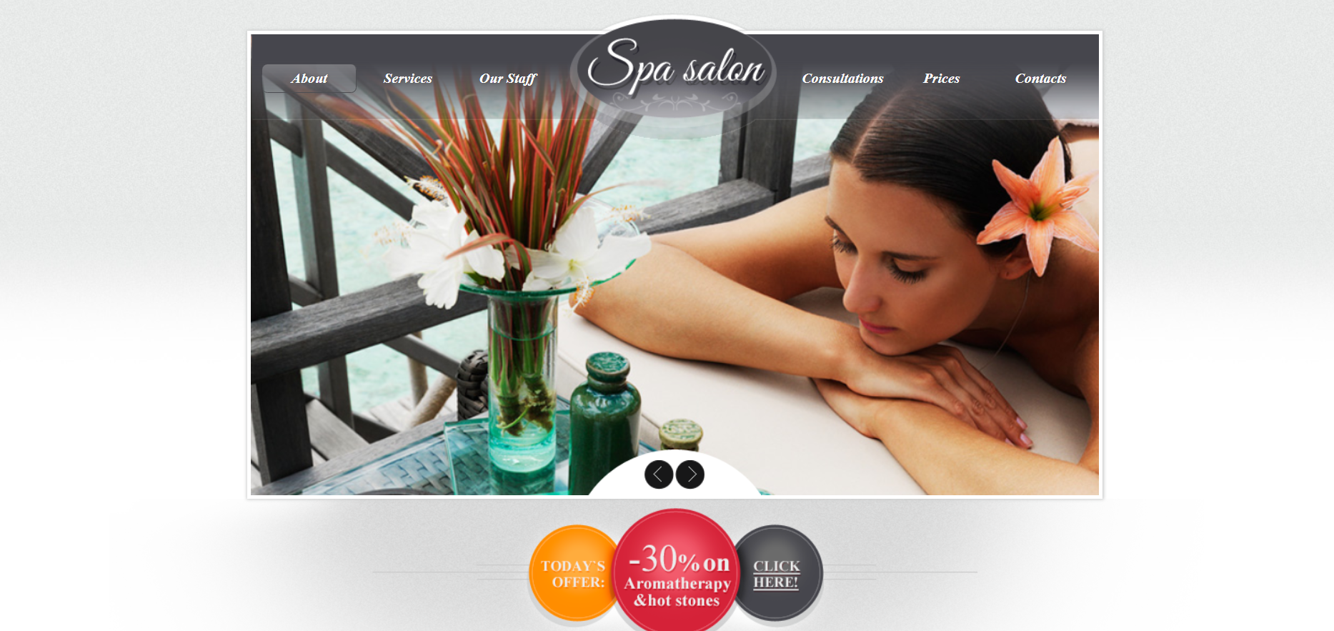 Шаблон сайта Красота №68