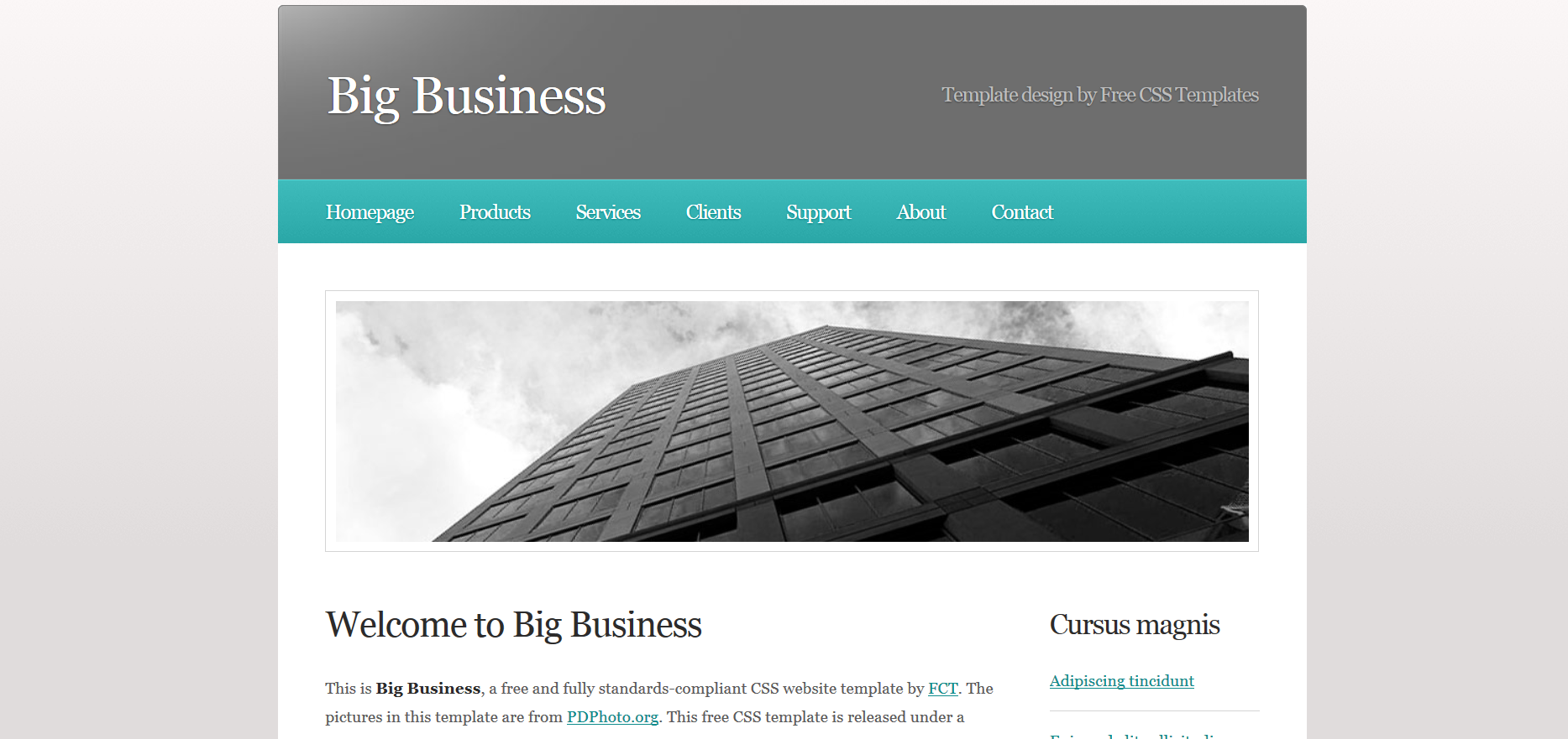 Шаблон сайта Бизнес №55