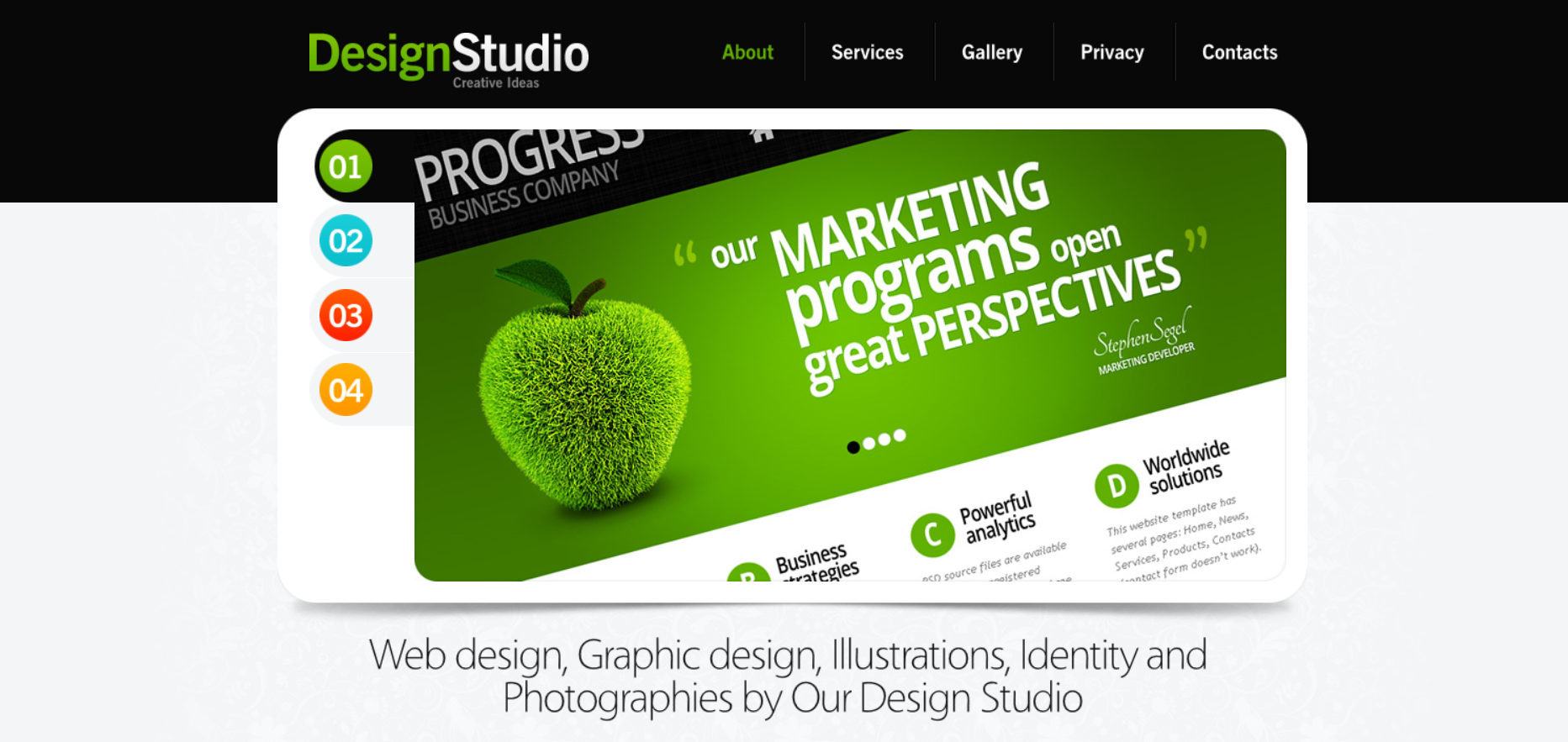 Шаблон сайта Дизайн №105