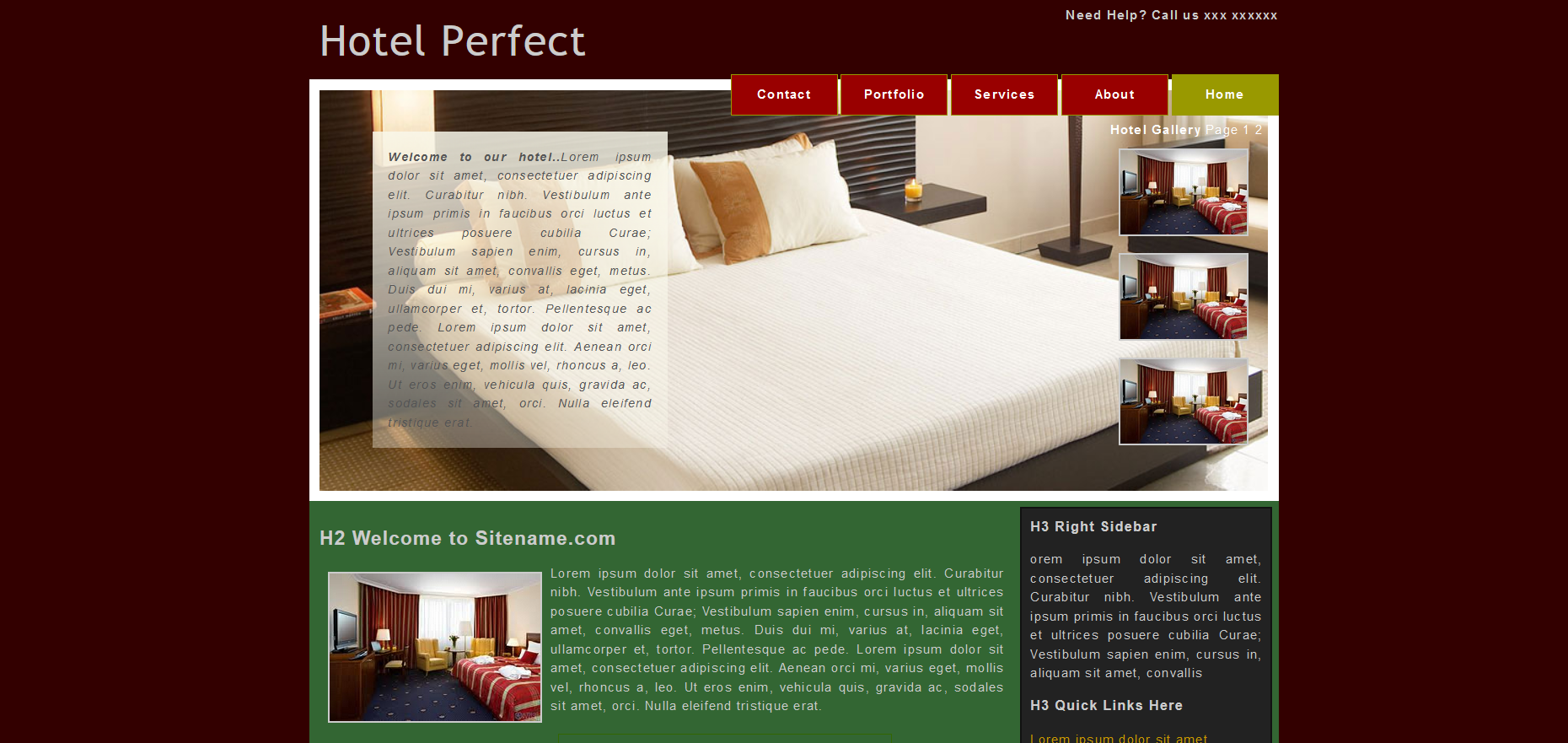 Шаблон сайта Интерьер №384