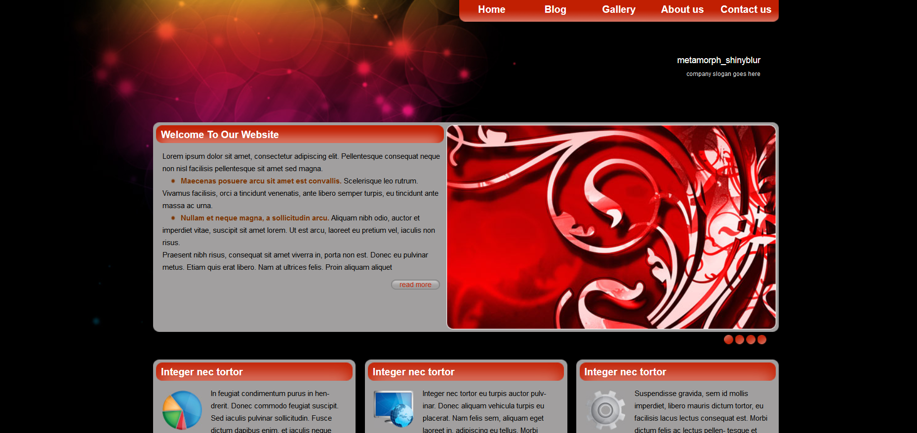 Шаблон сайта Персональные №134